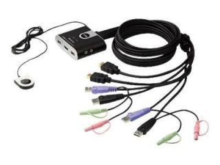 KVM 2 PORTS USB HDMI + AUDIO Audio / Video Dynasync / Auto Switch / Remote